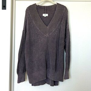Aerie oversized v-neck sweater